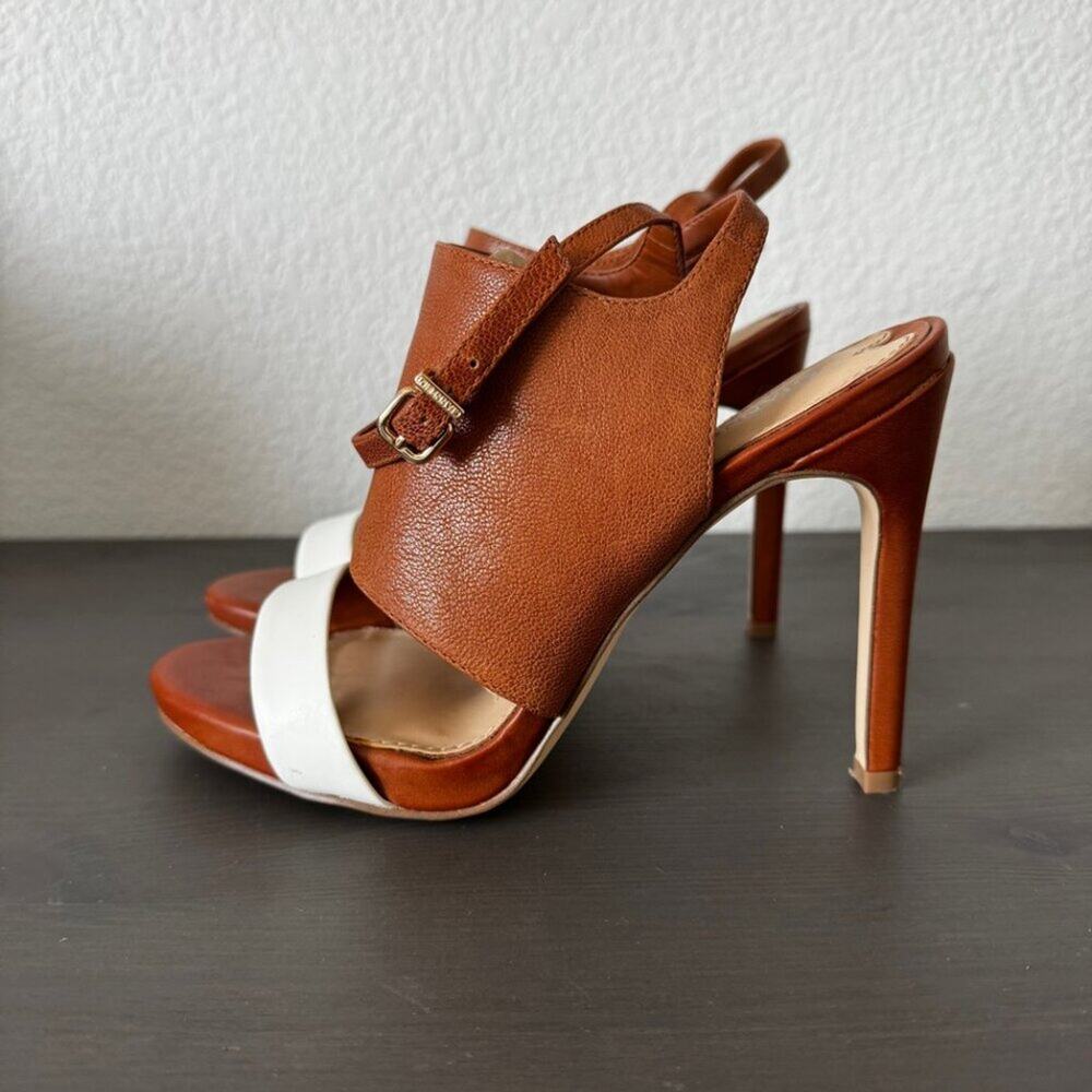 Gianni Bini | Strappy Leather High Heeled Sandals size 6.5 - Picture 6 of 13